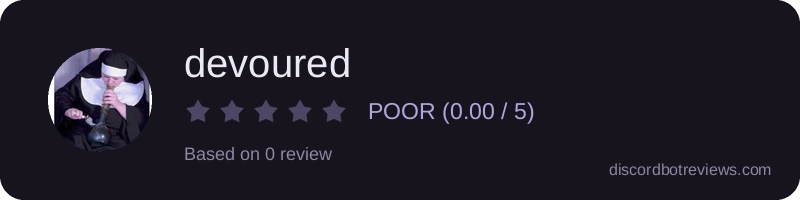 Rating widget preview for devoured