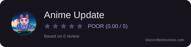 Rating widget preview for Anime Update
