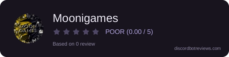 Rating widget preview for Moonigames
