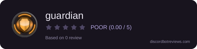 Rating widget preview for guardian