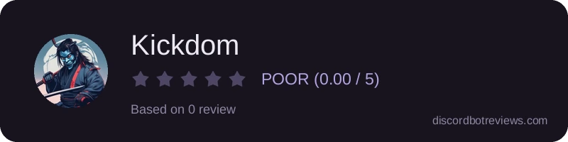 Rating widget preview for Kickdom