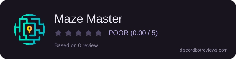Rating widget preview for Maze Master