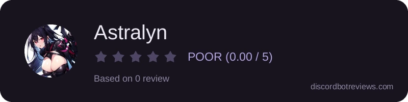 Rating widget preview for Astralyn