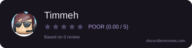 Rating widget preview for Timmeh