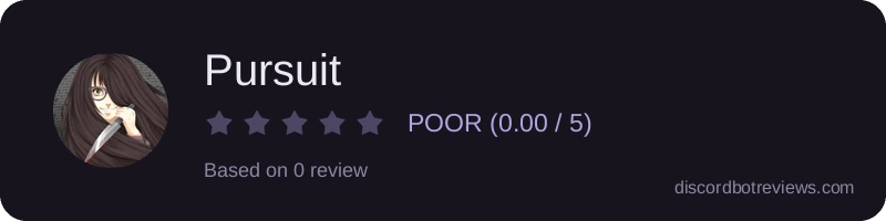 Rating widget preview for Pursuit