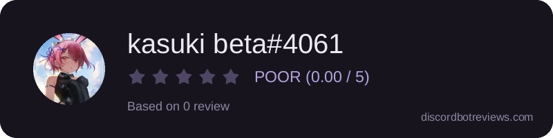 Rating widget preview for kasuki beta#4061