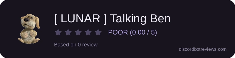 Rating widget preview for [ LUNAR ] Talking Ben