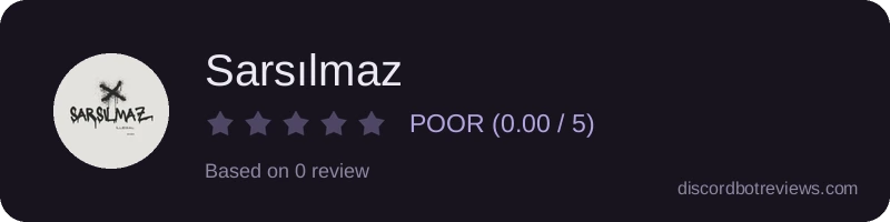 Rating widget preview for Sarsılmaz