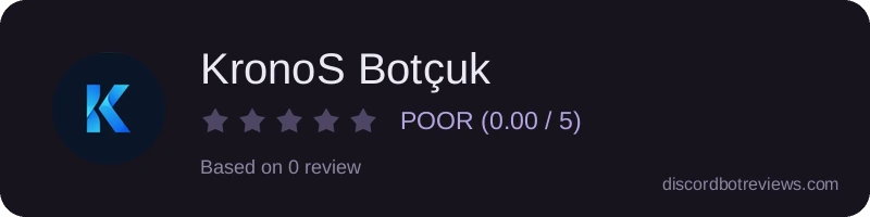 Rating widget preview for KronoS Botçuk