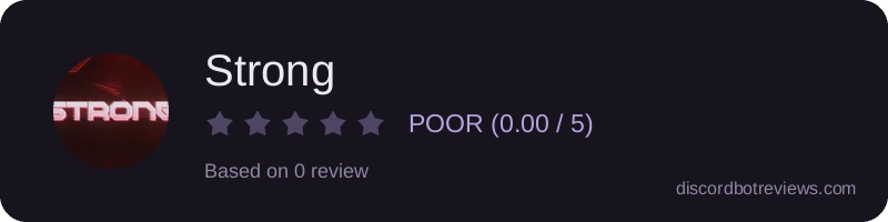 Rating widget preview for Strong