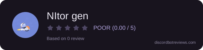 Rating widget preview for NItor gen