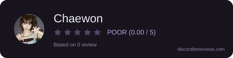 Rating widget preview for Chaewon