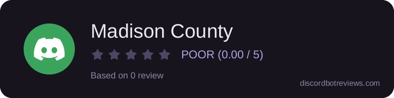 Rating widget preview for Madison County