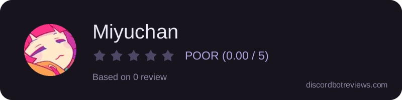Rating widget preview for Miyuchan