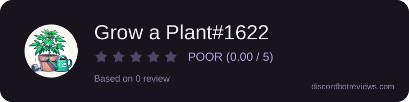 Rating widget preview for Grow a Plant#1622