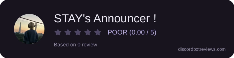 Rating widget preview for STAY's Announcer !