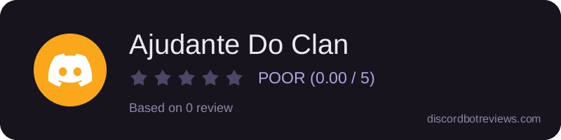 Rating widget preview for Ajudante Do Clan