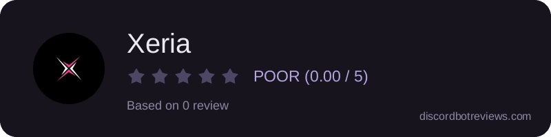 Rating widget preview for Xeria