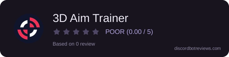 Rating widget preview for 3D Aim Trainer