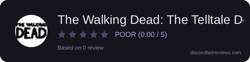 Rating widget preview for The Walking Dead: The Telltale Definitive Series