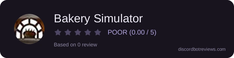 Rating banner for Bakery Simulator