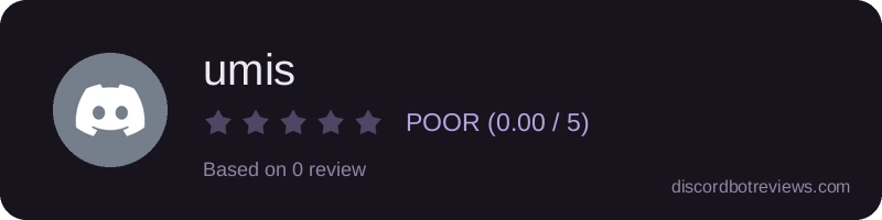 Rating widget preview for umis