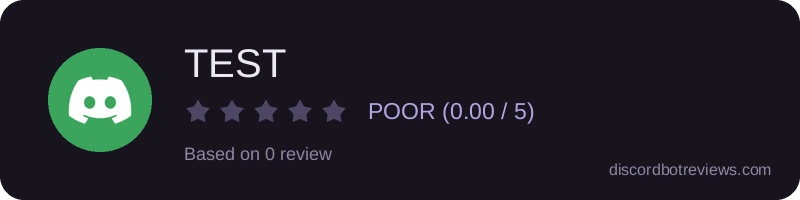 Rating widget preview for TEST