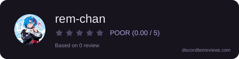 Rating widget preview for rem-chan