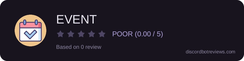 Rating widget preview for EVENT