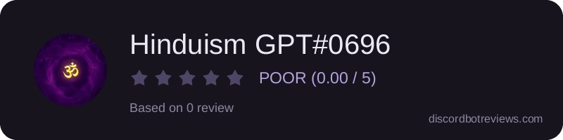 Rating widget preview for Hinduism GPT#0696