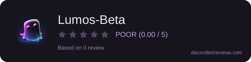 Rating widget preview for Lumos-Beta