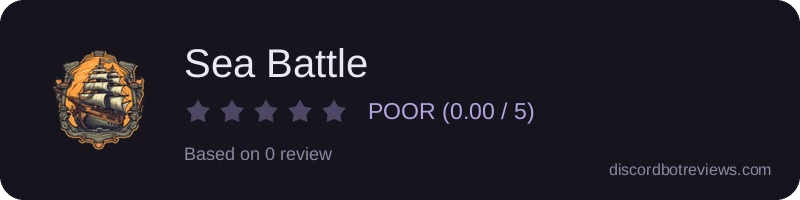 Rating widget preview for Sea Battle