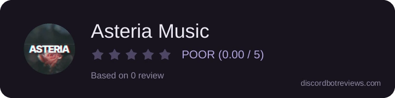 Rating widget preview for Asteria Music