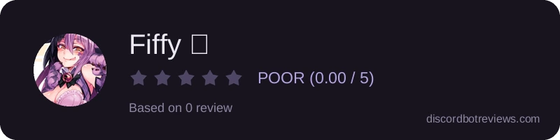 Rating widget preview for Fiffy ⸙