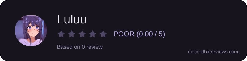 Rating widget preview for Luluu