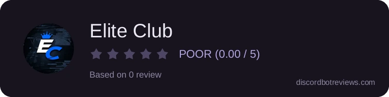 Rating widget preview for Elite Club