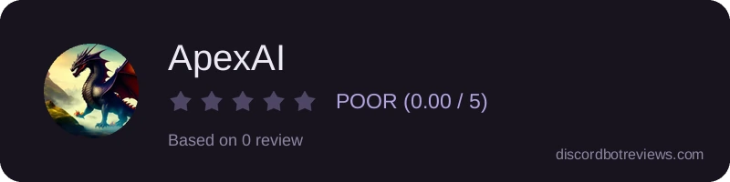 Rating widget preview for ApexAI