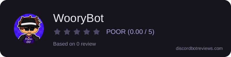 Rating widget preview for WooryBot
