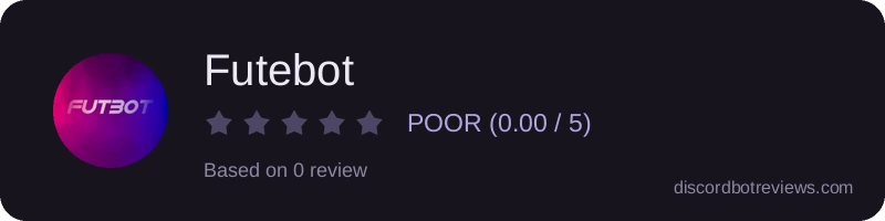 Rating widget preview for Futebot