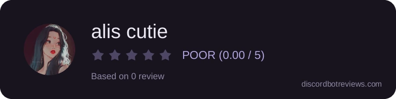 Rating widget preview for alis cutie