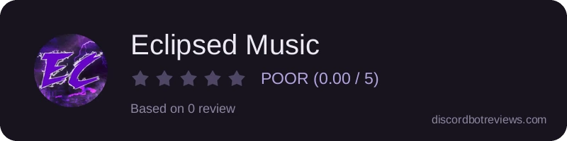 Rating widget preview for Eclipsed Music