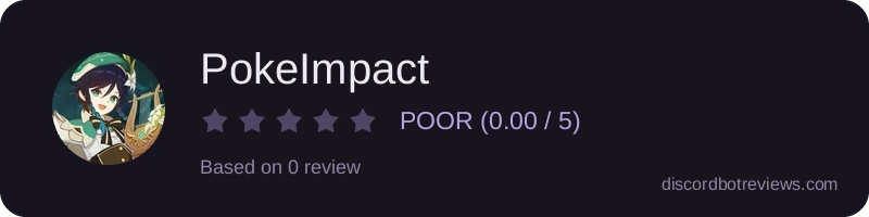 Rating widget preview for PokeImpact