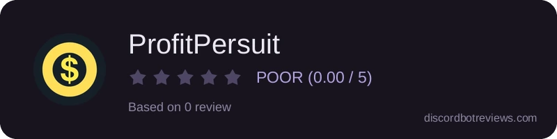 Rating widget preview for ProfitPersuit