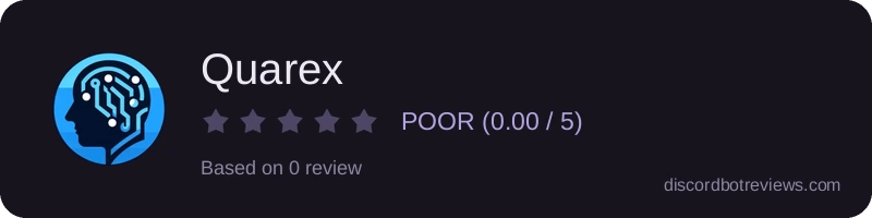 Rating widget preview for Quarex