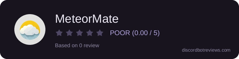 Rating widget preview for MeteorMate