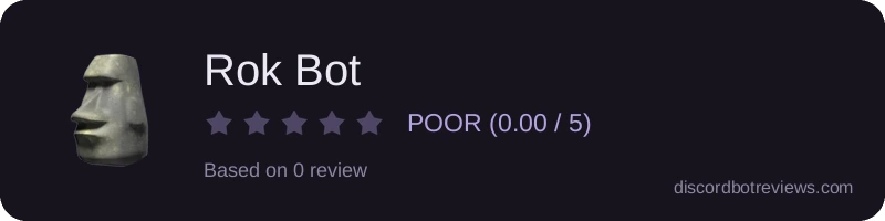 Rating widget preview for Rok Bot