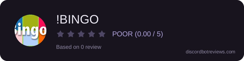 Rating widget preview for !BINGO