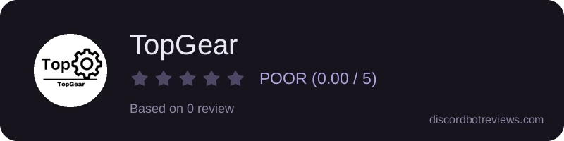 Rating widget preview for TopGear
