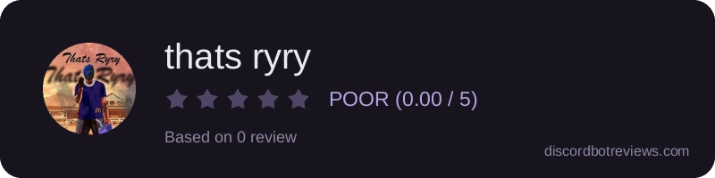 Rating widget preview for thats ryry