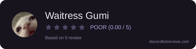 Rating widget preview for Waitress Gumi